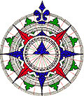 An activist draws a compass rose