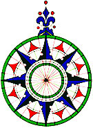 A compass rose